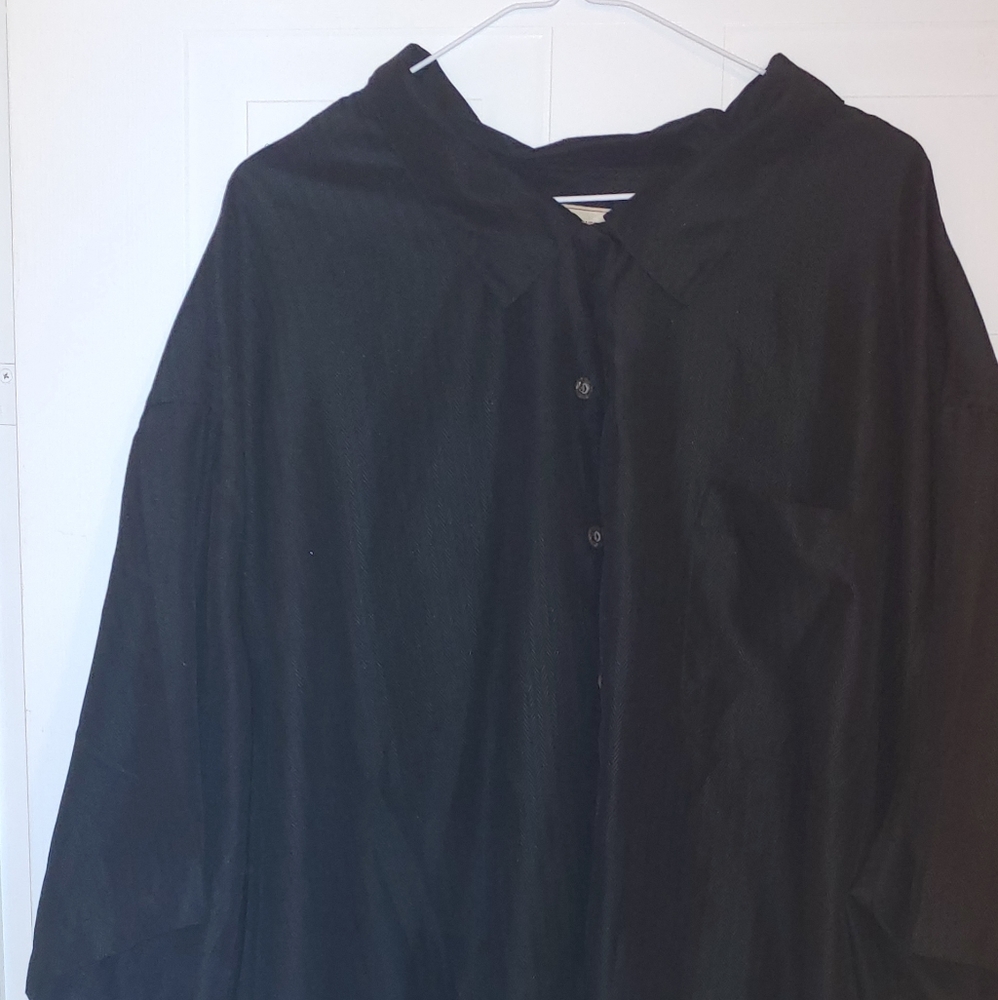 Men's black 5x button down shirt
